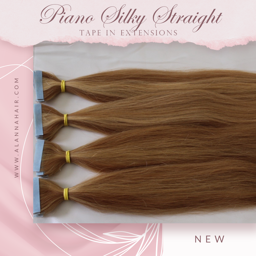 Tape in extensions piano Highlighted Tape in Hair Extensions, Piano Color, P6/60  main image 4