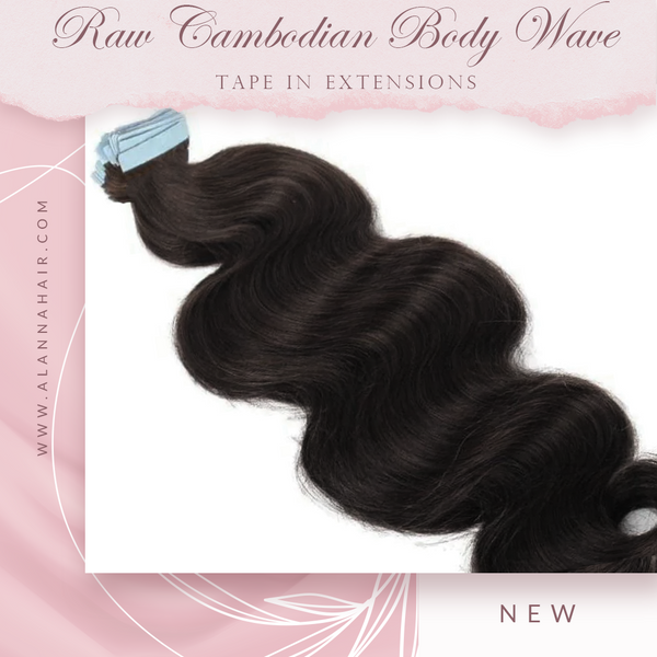 Raw Cambodian Body Wave Tape In Extensions