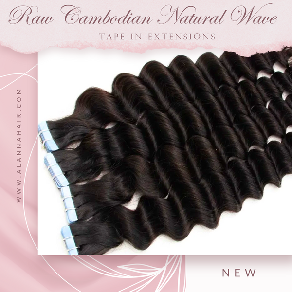 Raw Cambodian Natural Wave Tape In Extensions