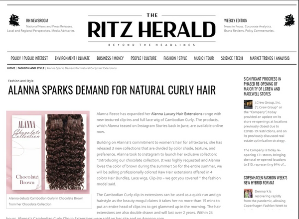 Alanna Sparks Demand For Natural Curly Hair
