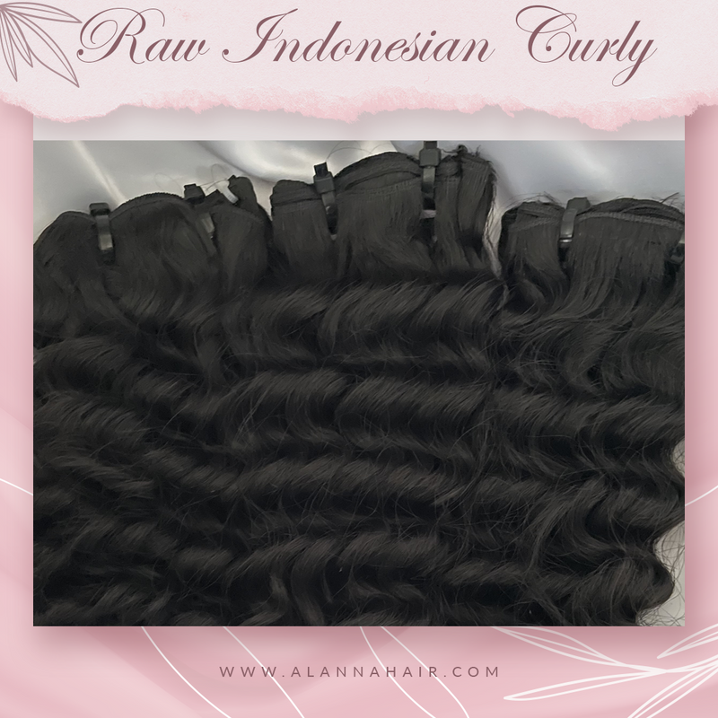 Raw Indonesian Curly Hair Bundles