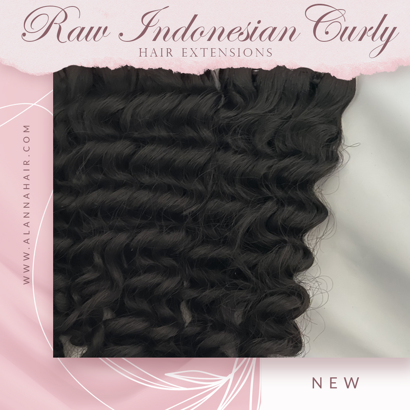 Raw Indonesian Curly Hair Bundles