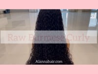 Raw Burmese Curly Full Lace Wig