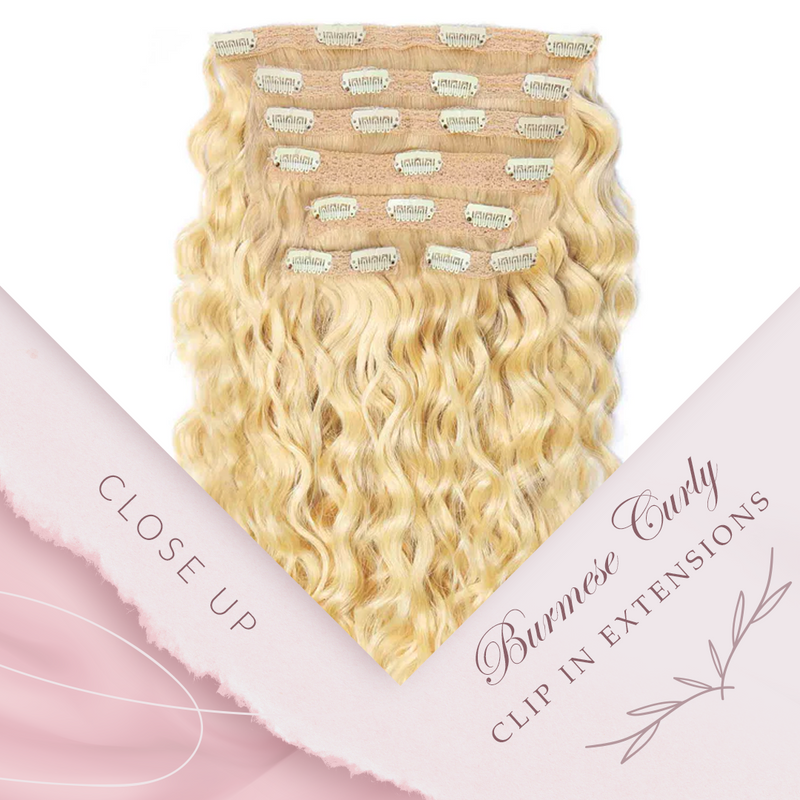 Custom Order Burmese Curly Clip In Extensions