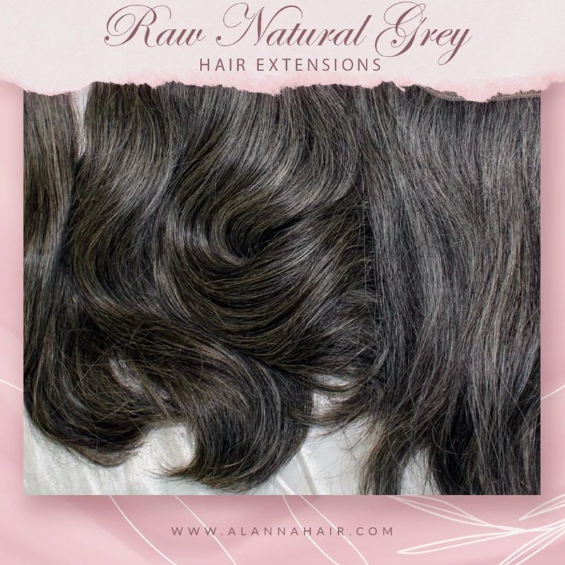 Raw Natural Grey Tape In Extensions