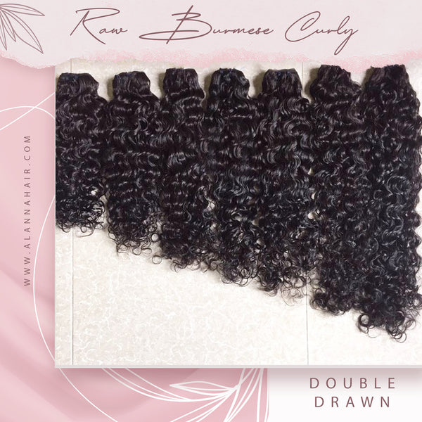 Raw Burmese Curly Hair Bundles