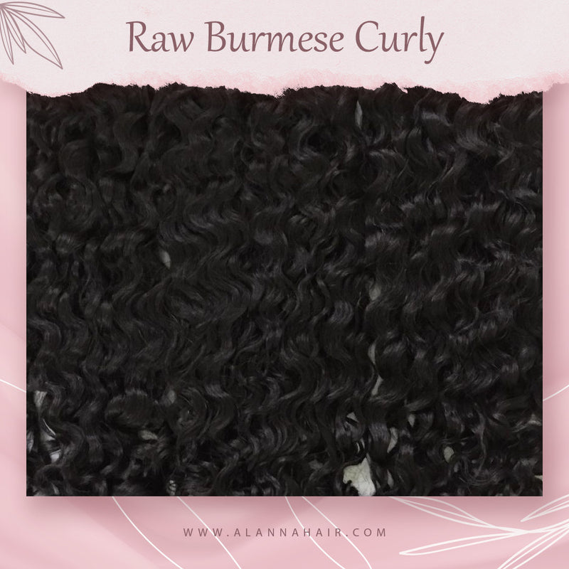 Raw Burmese Curly Hair Bundles